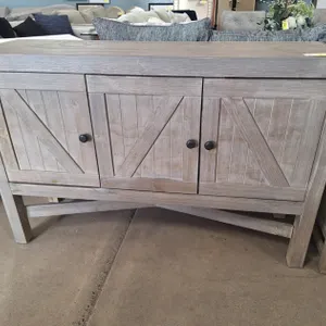 Farmhouse 3 Door Buffet Cabinet, 55"x16"x36"