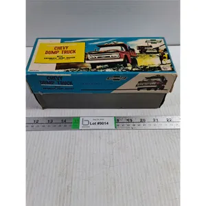 Vintage Chevrolet Dump Truck with Dump Releasae-Friction Toy in Original Box