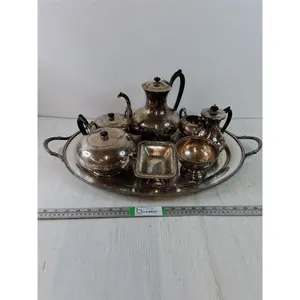 Antique Silver Plated Serving Set by Wm. Rogers Model 560- 8 Pieces in Total