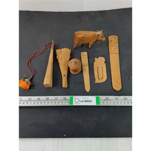 Wooden Ox,Container,Letter openers,(2) Fans and Bookmark