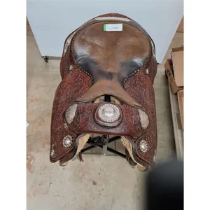 *14.5" Show Saddle- 6 1/4 Gullet,Single Rigging,Unknown Maker Model #6120  w/cover-stand not incl