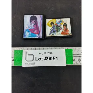 (2) Art Magnets Featuring Child and dove and (2) Children