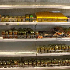 GROUP OF CANNED GOODS, EGGPLANT, FLATBREADS & TEA