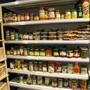 SECTION OF ASSORTED CANNED FOOD INGREDIENTS