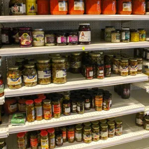 SECTION OF ASSORTED CANNED FOOD INGREDIENTS