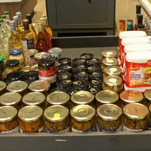 ASSORTED CANNED GOODS & FOOD INGREDIENTS,