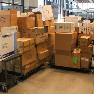 3 PALLETS & 2 CARTS OF VARIOUS DISPOSABLES