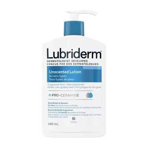 LUBRIDERM UNSCENTED LOTION, SHEA BUTTER AND GLYCERIN 710ML