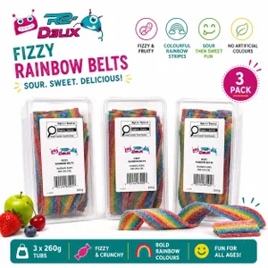3 R2 DELUX FIZZY RAINBOW BELTS 260G BB 09/27