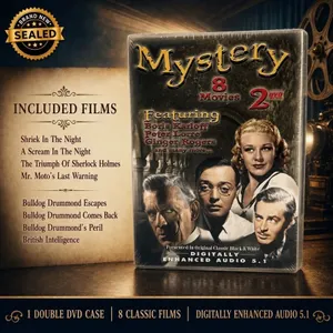 NEW DVD SET "MYSTERY 8 MOVIES" BORIS KARLOFF