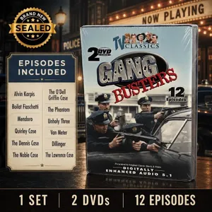NEW DVD SET "GANG BUSTERS" 12 EPISODES