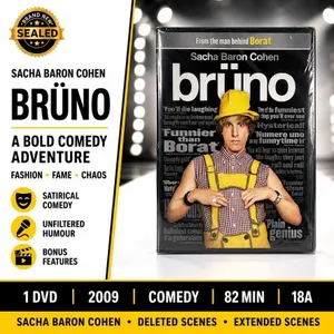 NEW DVD "BRUNO" SACHA BARON COHEN 2009
