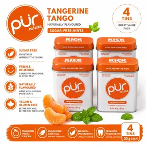 4 PUR TANGERINE TANGO MINTS 30G BB 09/26