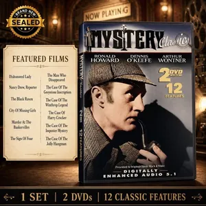 NEW DVD SET "MYSTERY CLASSICS" 12 FEATURES