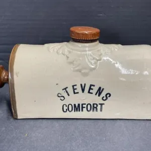 Antique Stevens Comfort Stoneware Foot Warmer
