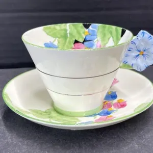 Royal Paragon Floral Handle Teacup & Saucer