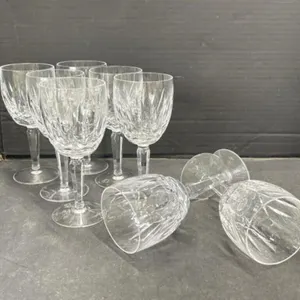 Waterford Crystal Wine Goblets (8)