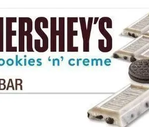 4x Hershey's Cookies 'N' Creme Candy Bar - 1.55oz