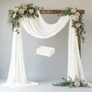New $40 Wedding Arch Draping Ivory Chiffon...