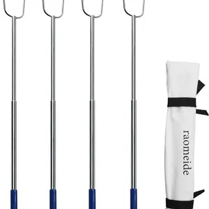 * $38 RAOMEIDE 32" Hot Dog Roasting Sticks (4...