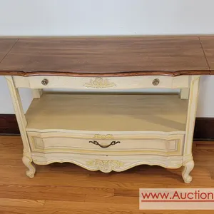 French Provincial Style Drop Leaf Console Table by Stanley.  THIS ITEM (1 of 3) LOCATED IN HOLMEN ~ PICK UP BY APPOINTMENT Buyer must contact Owner to