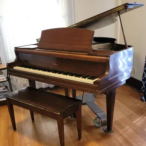KIMBALL BABY GRAND PIANO ~ circa 1943 / 44  Includes an adjustable 3 Wheel Molving Dolly, and piano bench. 1943 Located on 1st floor with 4 steps down