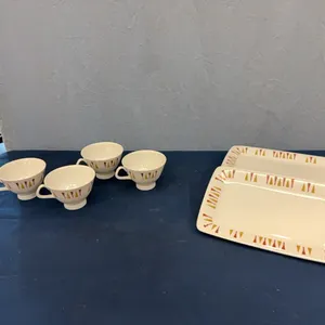Teacups, platters