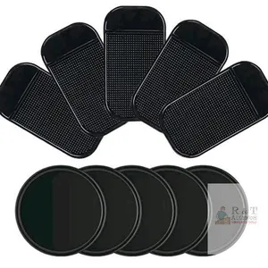 New 10pack Removable Silicone Sticky Anti-Slip Gel Pads Magic Gel Mat Stick to Car Dashboard Glass Mirrors Metal Tile Wall Kitchen Cell Phone Stand Re