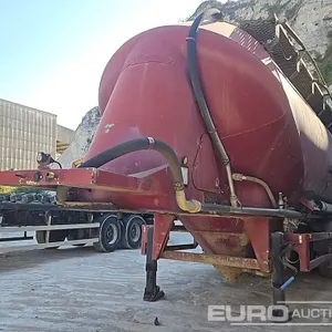 2002 Mistral Tri Axle Cement Powder Tanker Trailer 