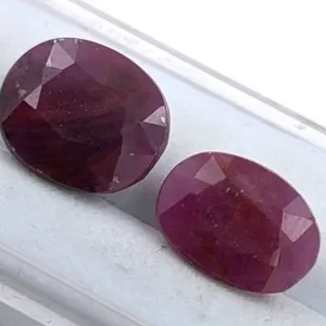 7.65 CT CERTIFIED RUBY GEMSTONE PAIR ($6,150 APPRAISAL): *APPRAISAL NOT GUARANTEED*