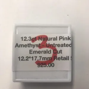 New 12.3 Carat Natural Pink Amethyst - Untreated