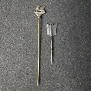 Winged Lion & Arrow Tartan Pins - old