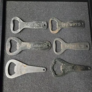 5 Different Beer Co. Flat Openers 1950's