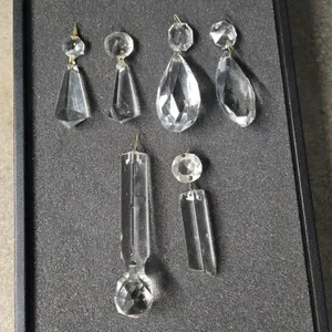 Old Glass Chandelier Crystals