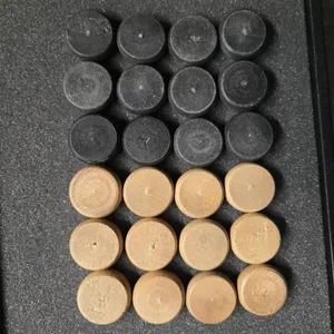 24 Wood Checkers Crokinole Discs