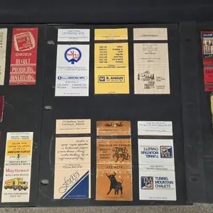 38 Matchbook Advert Covers USA & NB 1950's-1970's