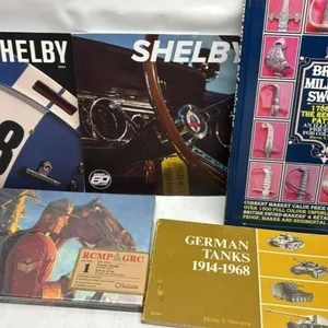 Shelby book RCMP swords German tanks lot