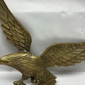 Vintage brass eagle wall hanging