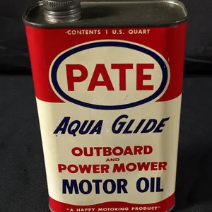 QUART PATE AQUA GLIDE OUTBOARD & POWER MOWER MOTOR OIL CAN