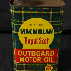 QUART MACMILLAN ROYAL SCOT OUTBOARD MOTOR OIL CAN