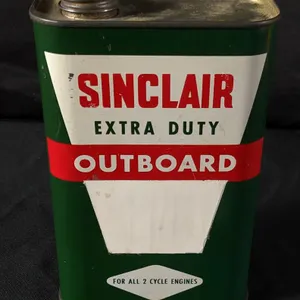 QUART SINCLAIR EXTRA DUTY OUTBOARD MOTOR OIL CAN