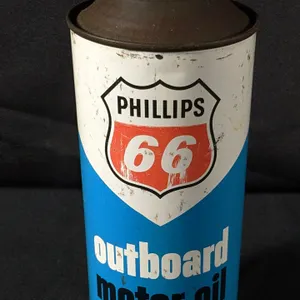 QUART PHILLIPS 66 OUTBOARD MOTOR OIL CAN