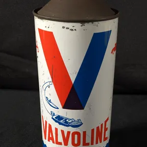QUART VALVOLINE SUPER OUTBOARD MOTOR OIL CAN (FULL SEALED)