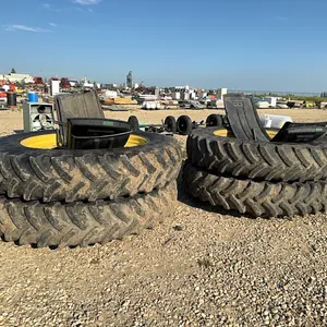 4 Skinny Sprayer Tires and Fenders to Fit 2010 John Deere 4930 Sprayer (P10-R10-S85)