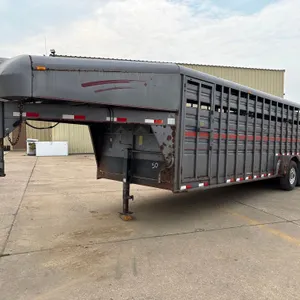 1998 Diamond D 24ft Gooseneck Livestock Trailer