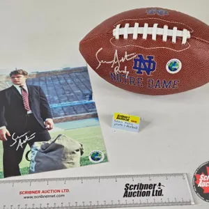 Autographed 8x10 Photo & Football : Sean Astin (No COA)