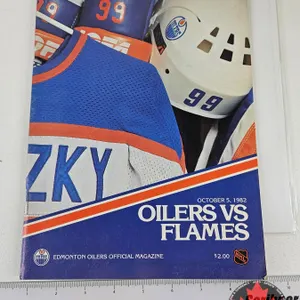 1982 Hockey Book : Oilers vs Flames
