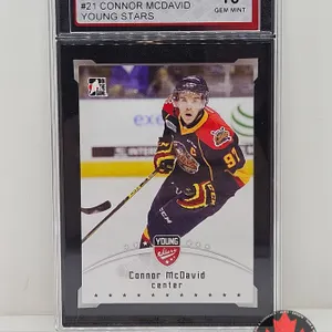 2015 ITG CHL Draft #21 Connor McDavid Young Stars : Otters (Certified KSA 10 GEM MINT)