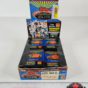 1991 Topps Baseball Cards (35 Pkgs) : Stadium Club 1st Series Premiere Edition