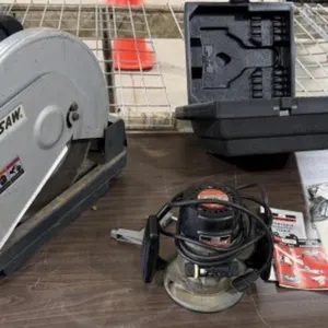 Skilsaw Chop Saw, Craftsman Router